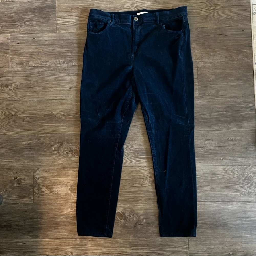 LOFT Navy Corduroy Pants